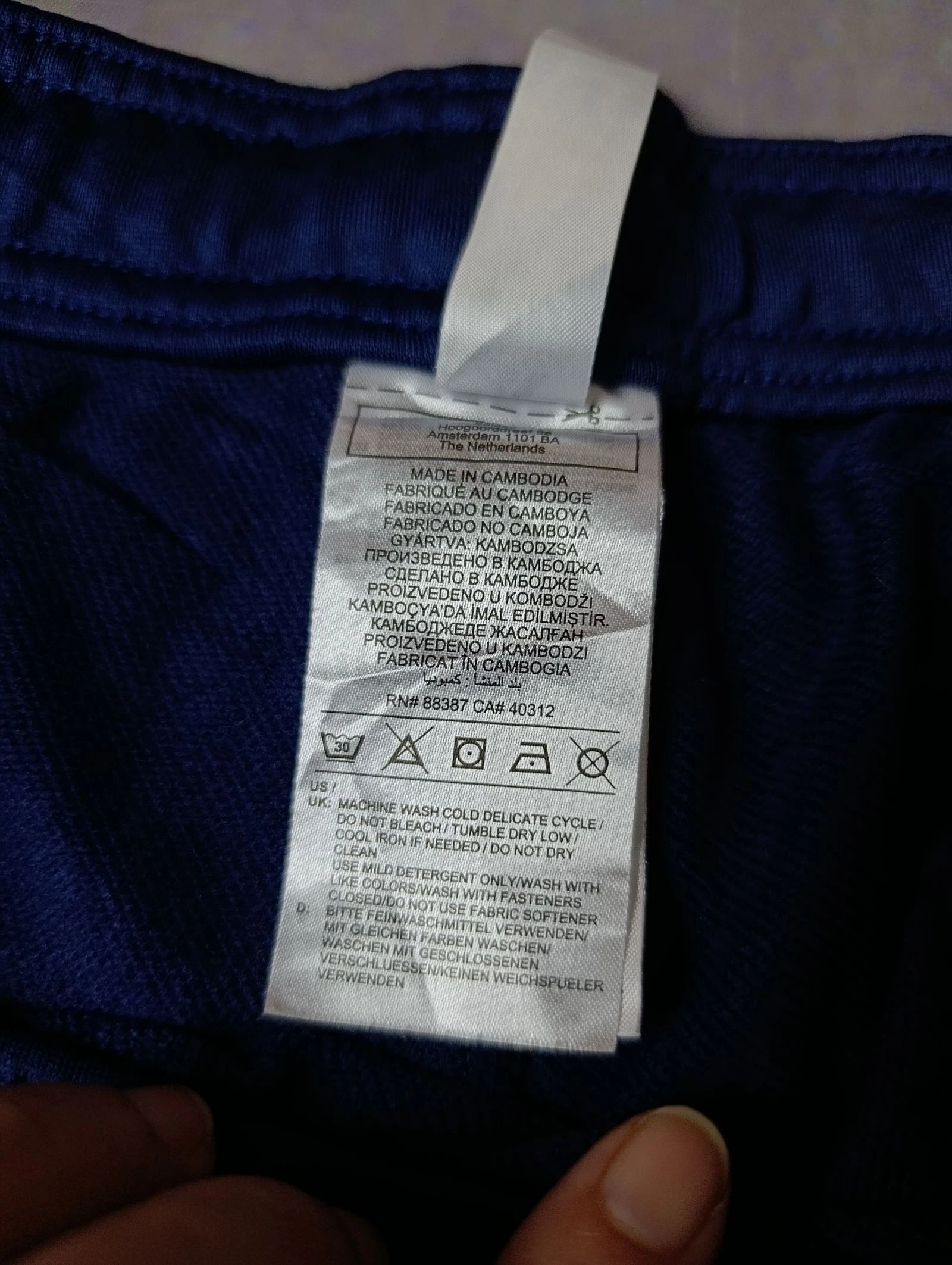 Adidas Acdemy Aeroready vintage Track Pants Azul Marino y Blanco Talla M Streetwear Sportwear – photo 11